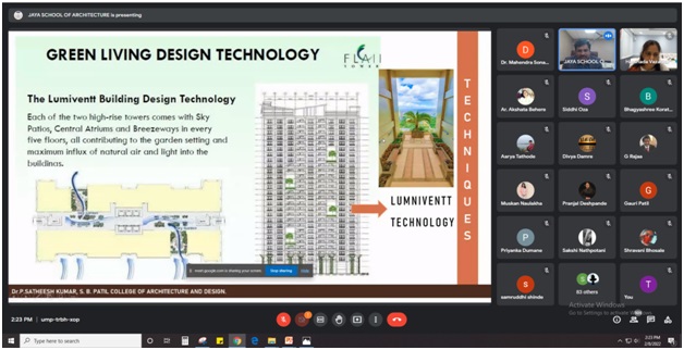 Online Guest Lecture by Ar. Satheesh Kumar, SBPCOAD